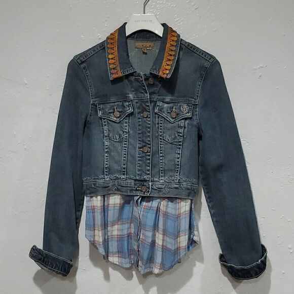 See Thru Soul Jean Jacket - Picture 1 of 14